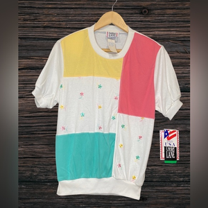 Vintage Cricket‎ Lane 1980s Womens Shirt Top Size Small NWT